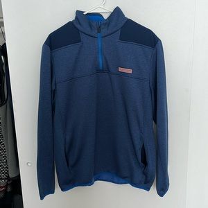 Vineyard Vines, Blue Performance Shep Shirt 1/4 Zip, Size Men’s Medium